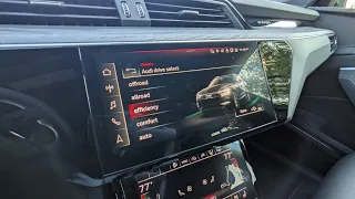 Drive Modes of the 2022 Audi e-tron | Audi Drive Select