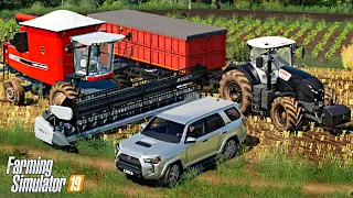 Colheitadeira MF 9790 Trator Claas 870 Toyota 4Runner2018 Colheita de Canola FS19 - neimarjanke