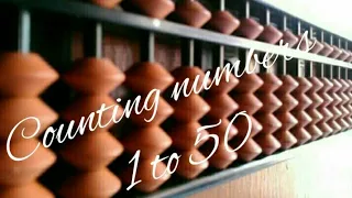 Counting numbers 1 to 50 on  Abacus tool #abacus #tutorial