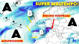 ▶ METEO- MALTEMPO FORTISSIMO IN ARRIVO E NEVE CON ACCUMULI FINO A 80 CM, RISCHIO NUBIFRAGI DAL..