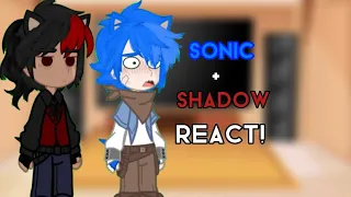 Sonic + Shadow react to Themselves!! || sonic the hedgehog || Sonadow 🤭 || ☆ f u n ☆