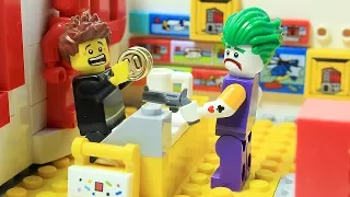 Iron Man and Robin Brick Building LEGO Store - Joker Robbery Prank Superhero Cartoon Animation