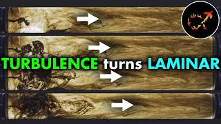 How does turbulent flow become laminar?