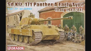 1/35 dragon Sd.Kfz.171 Panther A Early Type (Italy 1943/1944) Kit# 6160