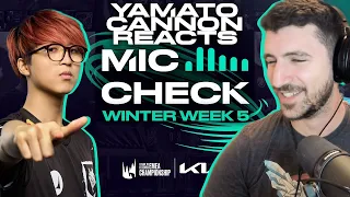 Kia Mic Check | 2023 LEC Winter Week 5 - YamatoCannon Reacts #LEC #yamatocannon #g2