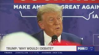 Trump indicates he won't attend first Republican debate