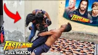 WWE India - Roman Reigns vs Brock Lesnar vs Dean Ambrose Fastlane 2016 Full Match