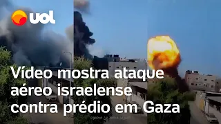 Israel x Hamas: Vídeo mostra ataque aéreo israelense contra prédio ligado ao Hamas em Gaza: veja