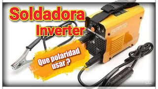 Welder inverter what polarity to use