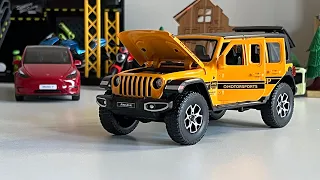 Jeep Wrangler Diecast Model #miniature #miniatureautomobiles   #scalemodel #toys #diecastmodel