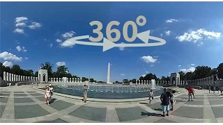 360º/ VR World War II Memorial & Reflecting Pool - Washington DC - USA