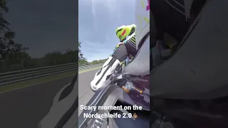 SCARY moment on the nurburgring 💩💩💩 #streettriple #fullsend #shorts #nurburgring