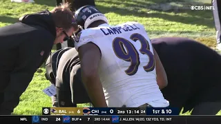 Calais Campbell hilarious fake injury vs. Bears