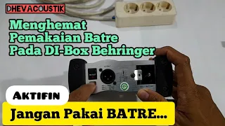 CARA AKTIFKAN DI BOX BEHRINGER TANPA PHANTOM POWER ATAUPUN BATRE 9 VOLT ?? BEGINI CARANYA...