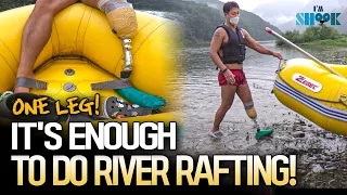 Got Only One Leg, but Nailed Dong River Rafting