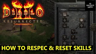 Diablo 2 Resurrected How to Respec - Can You Respec & Reset Skill Points