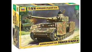 Сборка модели танка PZ4 от компании "Звезда" в масштабе 1/35 часть 2