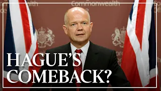 Is William Hague making a comeback to politics?