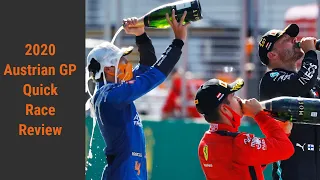 LANDO NORRIS PODIUM! | 2020 Austrian GP Review