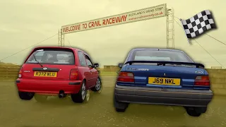 Taking my Ford Escort to Crail Raceway!! (Fast racing)