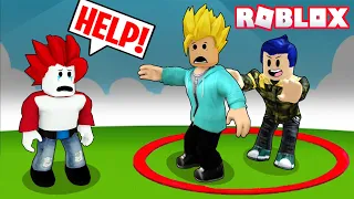 DON'T LEAVE THE CIRCLE In Roblox ⭕⭕ Khaleel and Motu Gameplay