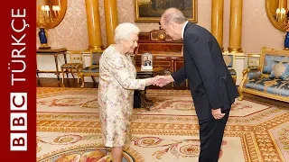 Cumhurbaşkanı Erdoğan İngiltere Kraliçesi 2. Elizabeth'i ziyaret etti