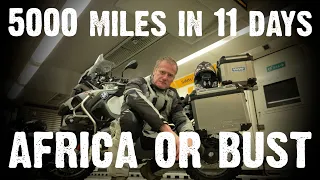 Africa|Autumn '23: Endurance motorcycle touring on a BMWR1200GSA|Day 1|The UK to Naveil