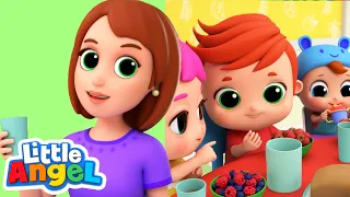 Yum Yum Breakfast Song | Family Time | Little Angels Kids Cartoons/Songs & Nursery Rhymes