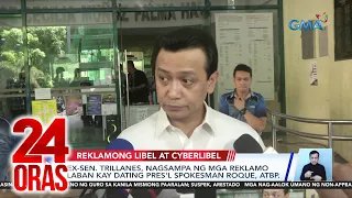 Ex-Sen. Trillanes, nagsampa ng reklamo laban kay dating Pres'l spokesman Roque, atbp. | 24 oras