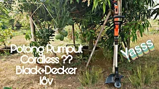 Potong Rumput Baterai Cordless String Trimmer STC1820EPCF Black Decker