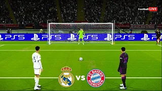 Real Madrid vs Bayern Munich - Penalty Shootout | Champions League 2024 Semi Final | PES Gameplay