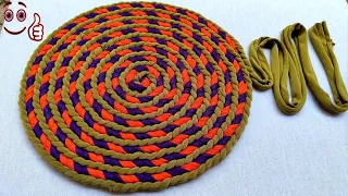 DOORMAT MAKING AT HOME,  SUPER EASY HOMEMADE DOORMAT IDEA,  PAYDAN BANANE KA,  MACRAME KNOTS