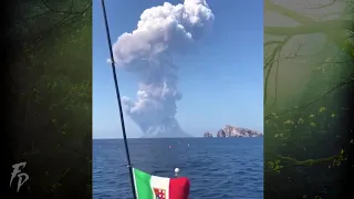 Wybuch wulkanu we Włoszech -Stromboli