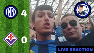 DA IMPAZZIREEE!!! INTER-FIORENTINA 4-0 | LIVE REACTION TIFOSO INTERISTA DA SAN SIRO