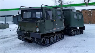 Ходовые испытания вездехода BV-206 Лось с новым дизелем