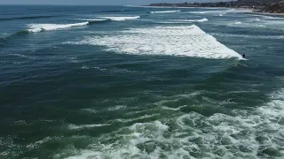 Surfer at Old Man's, San Onofre State Beach