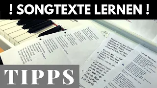 Texte auswendig lernen - Tipps für's Songtexte lernen!