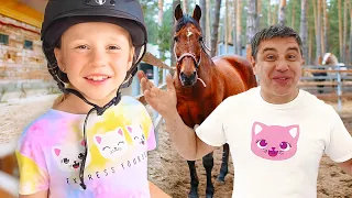 Nastya chooses her favourite hobby. Useful video for kids