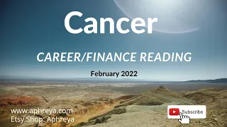 Cancer ♋️. Career/Finance. February 2022. Be in hermit mode to declutter your mind & find clarity.