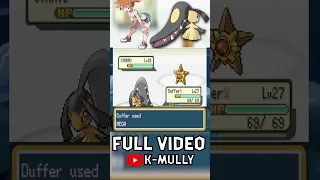 Is It Possible To Beat Pokemon Fire Red with ONLY Mawile? vs Misty #shorts