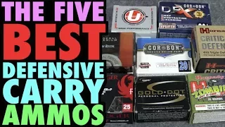 The Five Best Defensive Carry Ammos