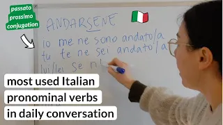 12 important Pronominal Verbs in Italian 🇮🇹(Passato Prossimo) (Subtitles)