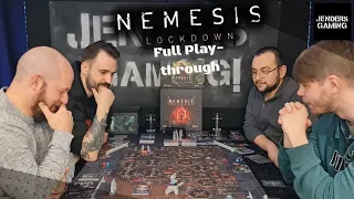 Nemesis Lockdown, board game, Full Playthrough