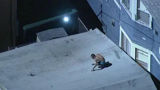 Boyle Heights: Shirtless man starts fire atop church, jumps from roof to roof| ABC7
