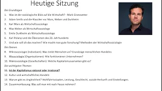 11. Wirtschaftssoziologie, Prof. Schröder: Ist der Kapitalismus irrational?