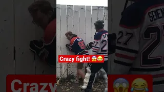 Unbelievable Street Hockey Fight! 😱😂