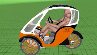 Electric pedal micro vehicle concept-