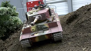 BIG RC Tanks in Action 1/10 Tiger I Jagdpanther Hetzer T-34/85 SU-100 Modellbaumesse Erfurt 2023
