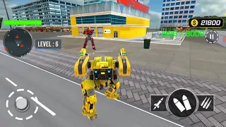 Army Bus Robot Car Game Transforming robot games #01 - Android Gameplay