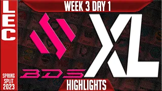 KOI vs XL Highlights | LEC Spring 2023 W3D1 | KOI vs Excel